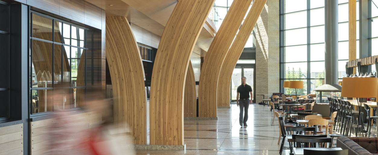 Interior cafeteria of ATCO Commercial Centre