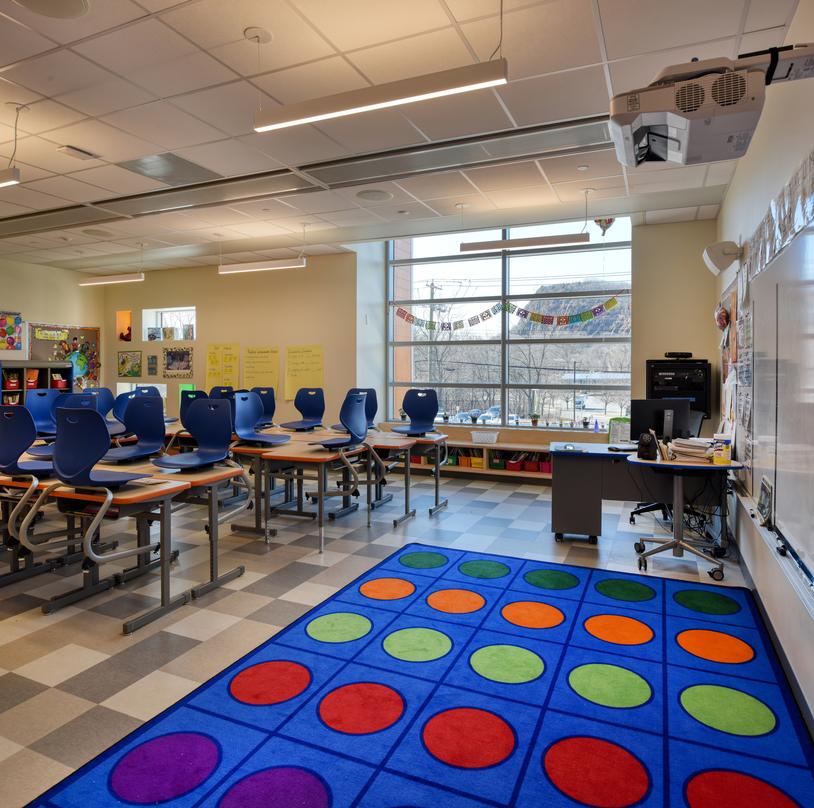 Next generation classroom at Barack H. Obama Magnet University school in New Haven, Connecticut.