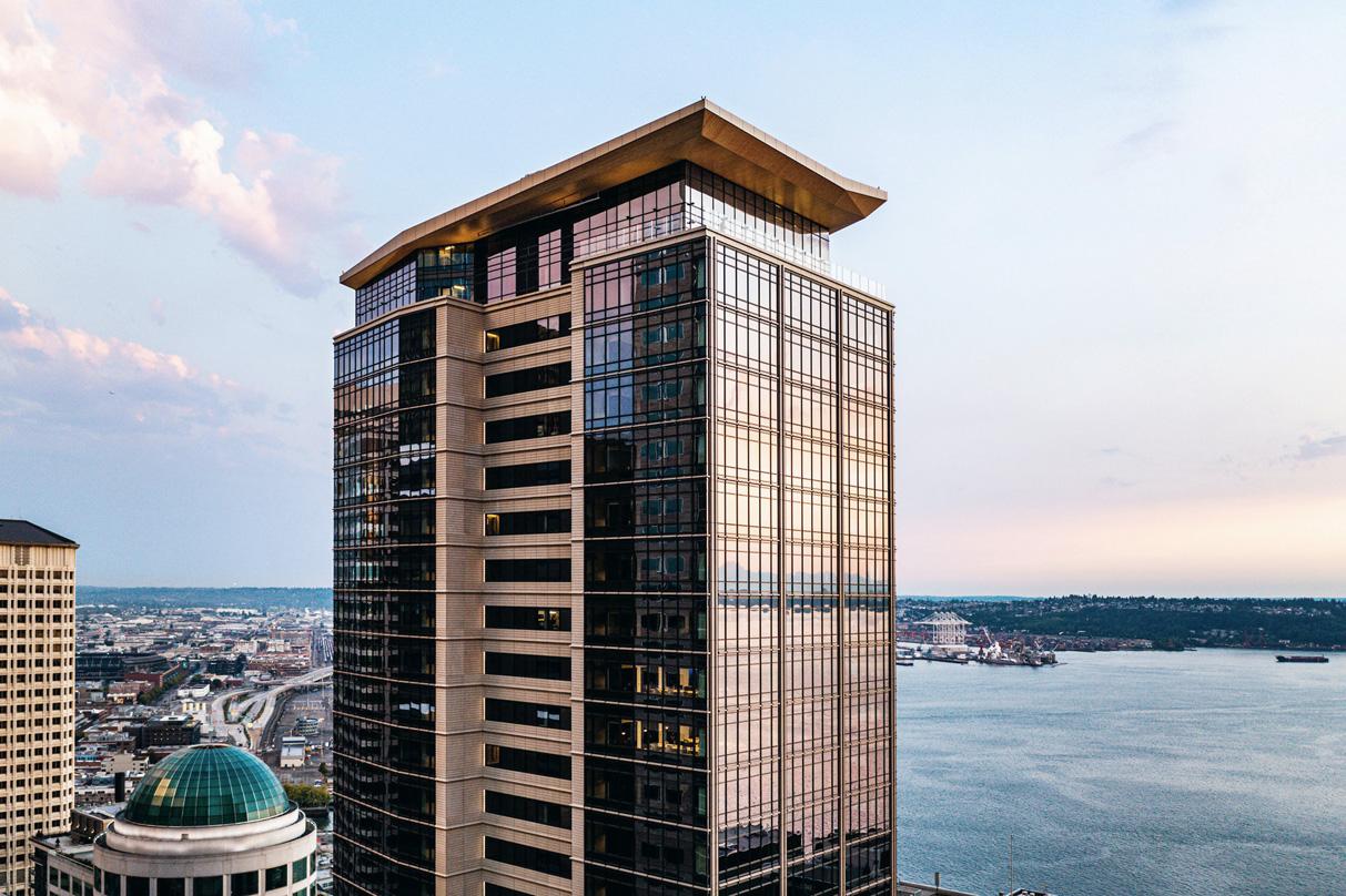 Crown of 2+U overlooking Puget Sound in Seattle, Washington.