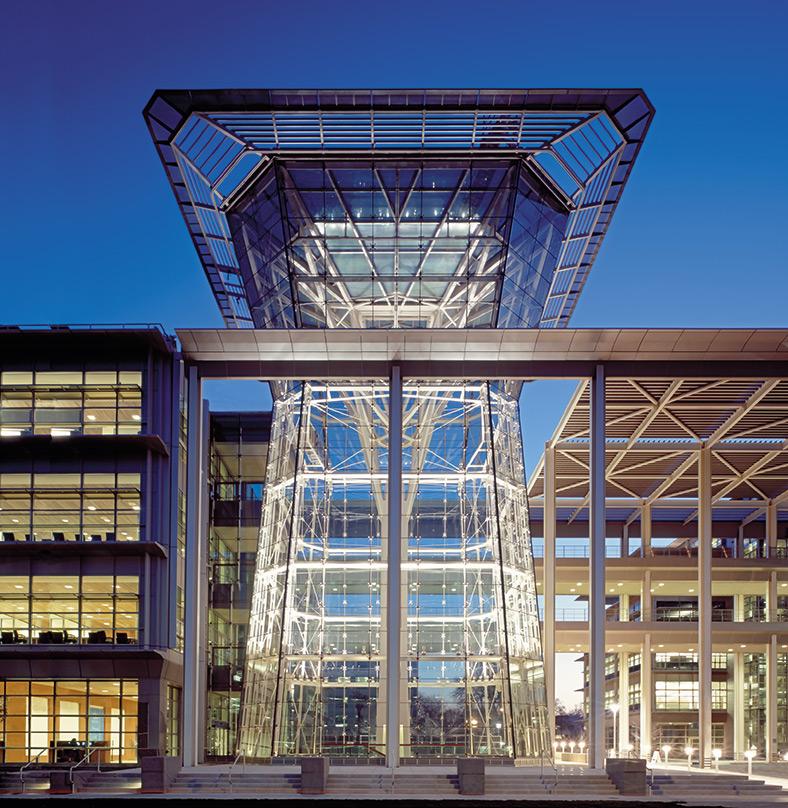 another entrance view looking up CalPERS Headquarters Complex