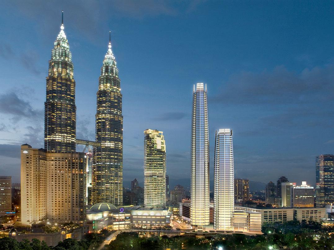 Four Seasons Place brings luxurious residences and hotel accommodations to the heart of Kuala Lumpur