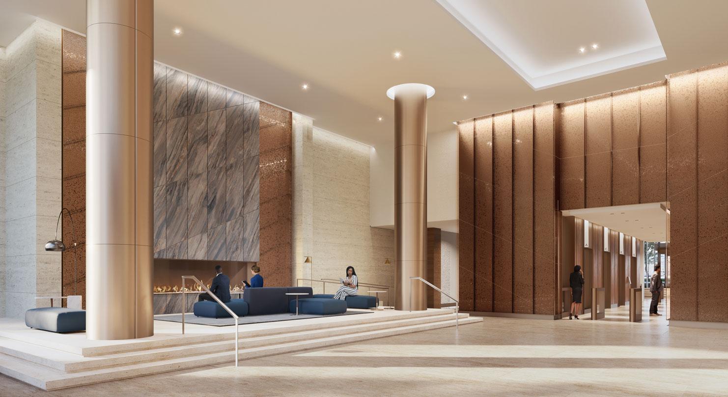 Pickard Chilton architect's proposed lobby design for 600 Fifth