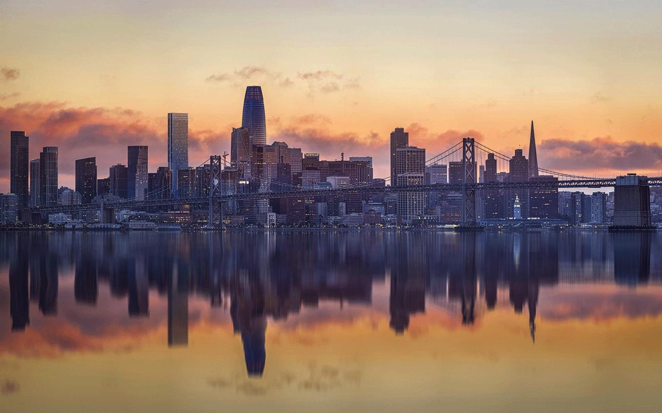 San Francisco skyline with proposed multi-family tower 530 Howard