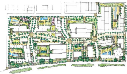 Landscape and master plan to the RO