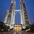 looking up the twin 88-story Petronas Headquarters Towers were recognized in 1996 as the tallest buildings in the world, and have since become the global symbol for Kuala Lumpur and Malaysia