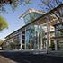 A view from across the street of the entrance of the CalPERS Headquarters Complex