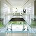 glass stair rails and open space hallway of a Private Residence in Kuala Lumpur