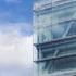 A closer look at the glass frame wall in the ExxonMobil Energy Center, Houston, Texas.