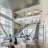 People interacting with each other inside the ExxonMobil Energy center, Houston, Texas.