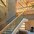 glass stairway rails inside CalPERS Headquarters Complex