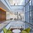 Centrally suspended abstract design at the 20-storey 600 Canal Place located in Richmond, Virginia.