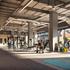 Fitness center design incorporated into the proposal for T3 RiNo project located in Denver, Colorado.