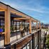 Deck design with glass frame walls incorporated into the proposal for T3 RiNo project in Denver, Colorado.