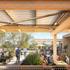 View of the Joinery's rooftop terrace featuring mass timber