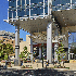 Entrance of the Avocet Tower, a transit-oriented development project design.