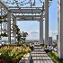 The upper level deck at the Avocet Tower with atrium design for adequate natural light.