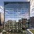 Google Cambridge tower view over the newly accessible Kendall Square park 