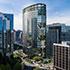 The Eight tower stands in Bellevue Washington with open terraces