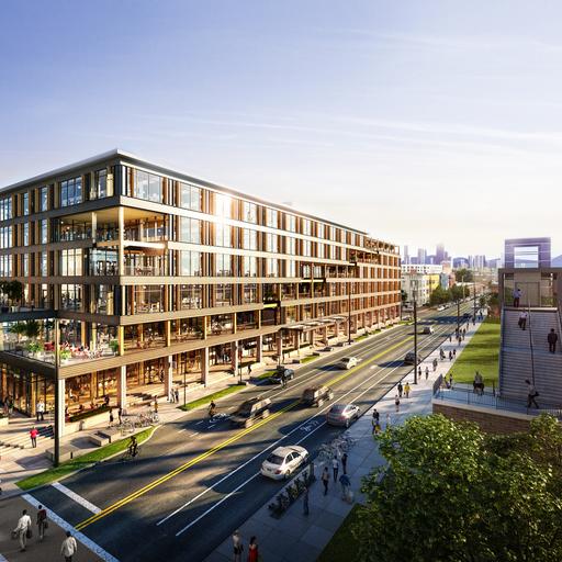 Design proposal for a six-story mass timber office building in Denver, Colorado with a variety of amenity spaces and an exclusive deck. 
