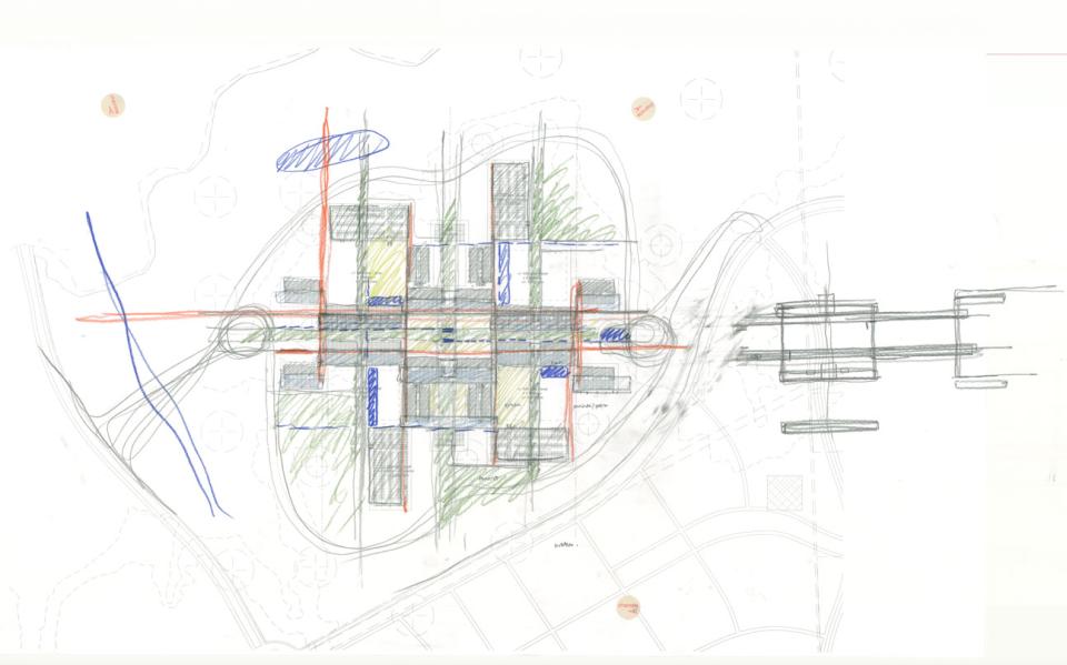 Master plan of a corporate campus